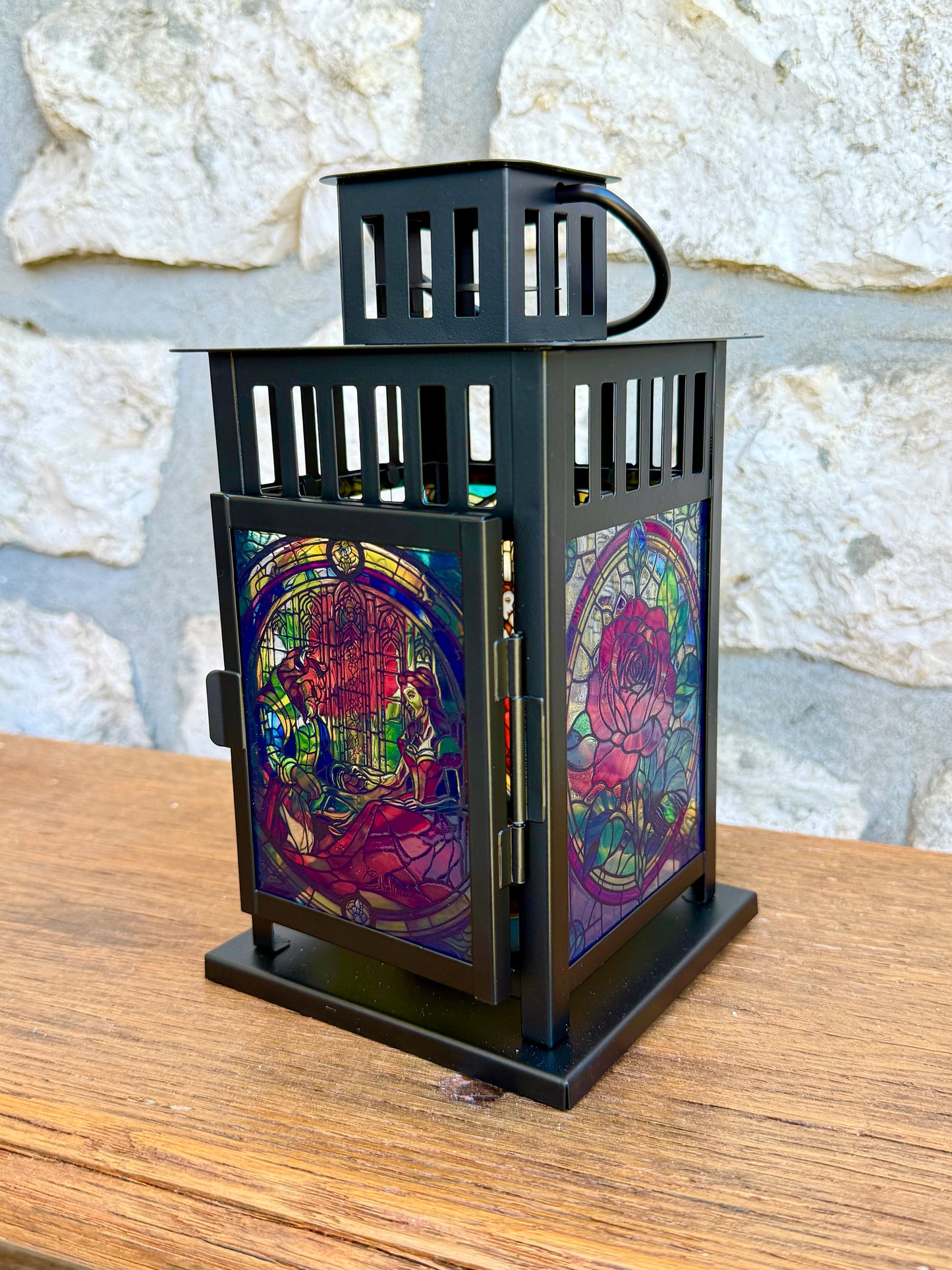 Lanterne Médiévale La Belle et la Bête