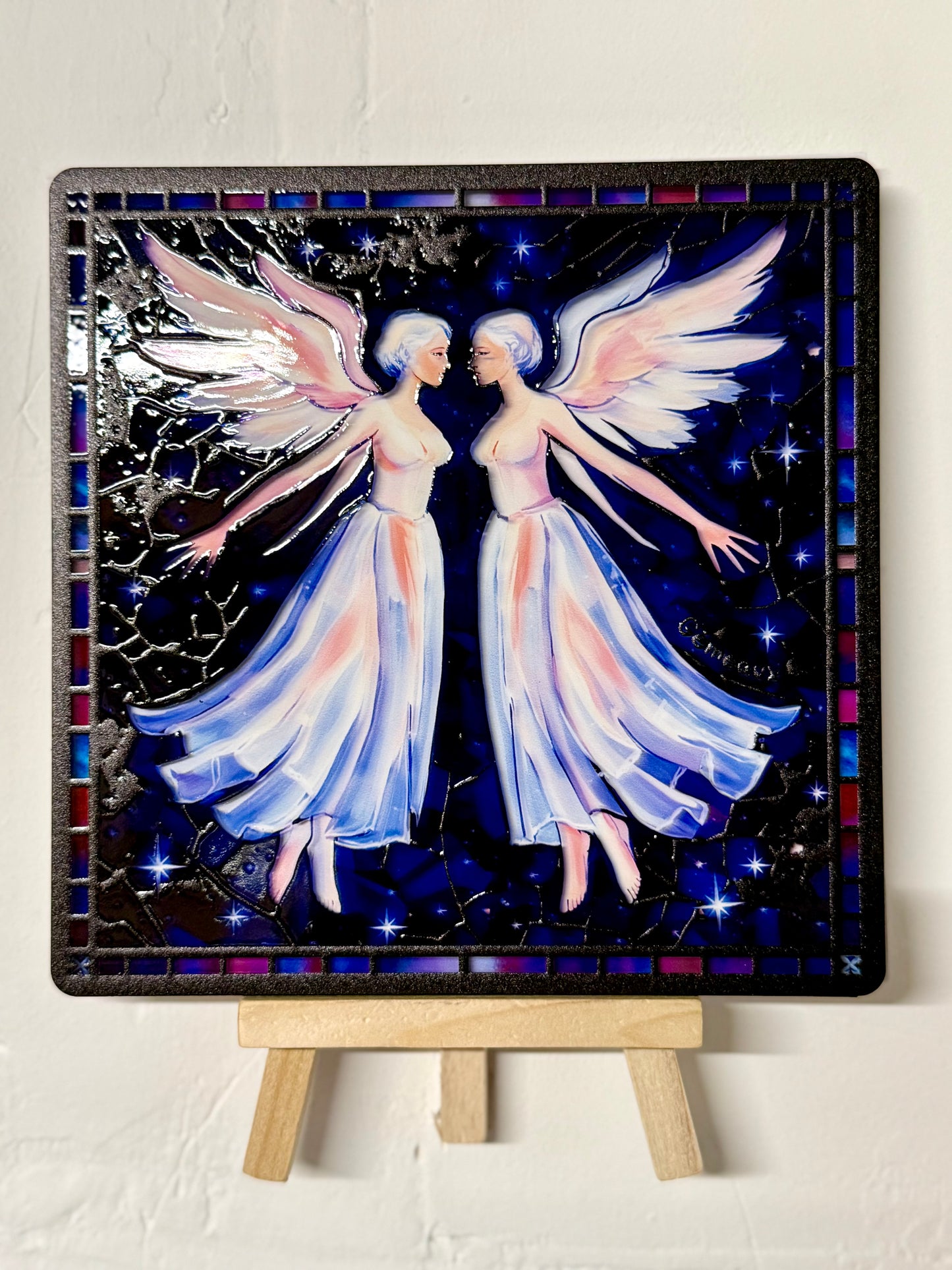 Vitrail Gémeaux – Signe astrologique air dualité