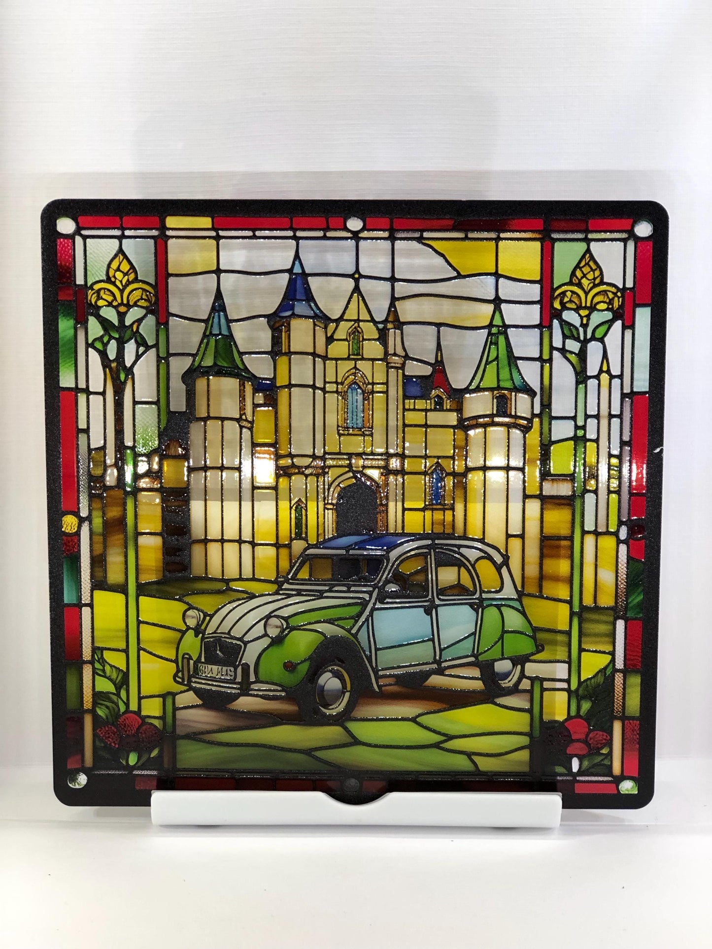 Vitrail voiture Citroën 2cv