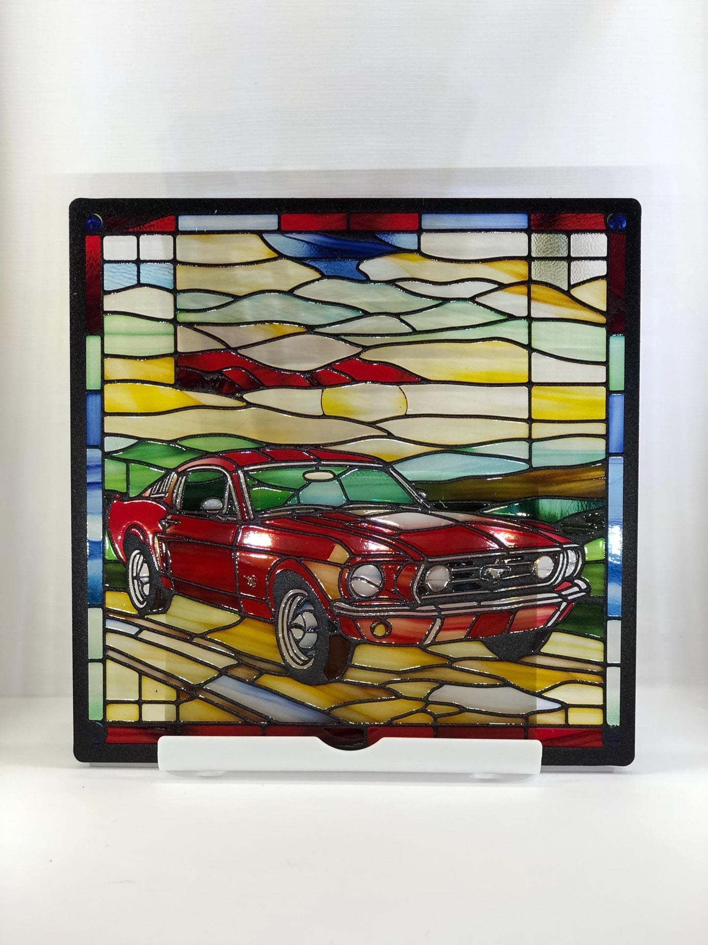 Vitrail voiture mustang