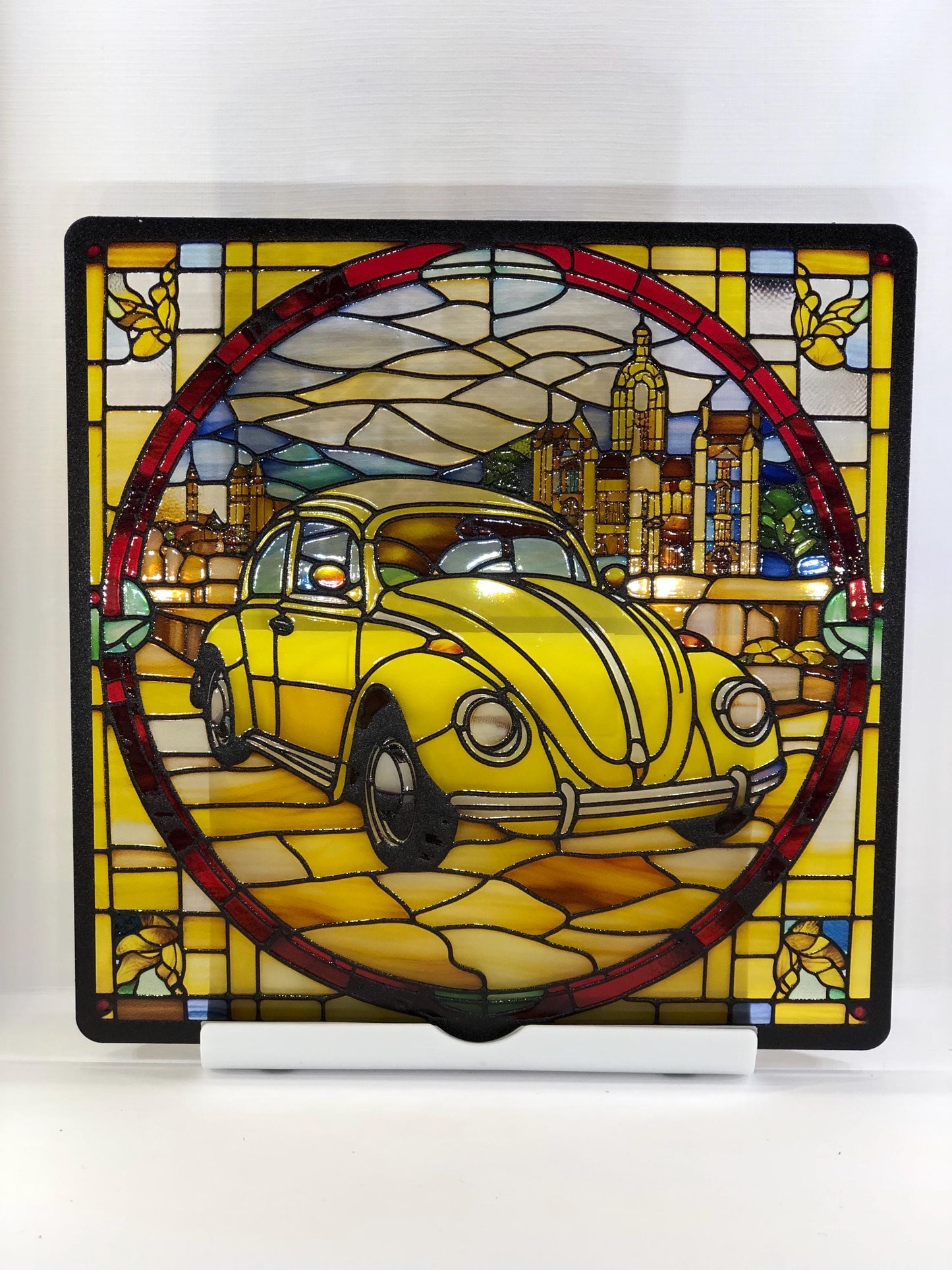 Vitrail voiture la coccinelle vw