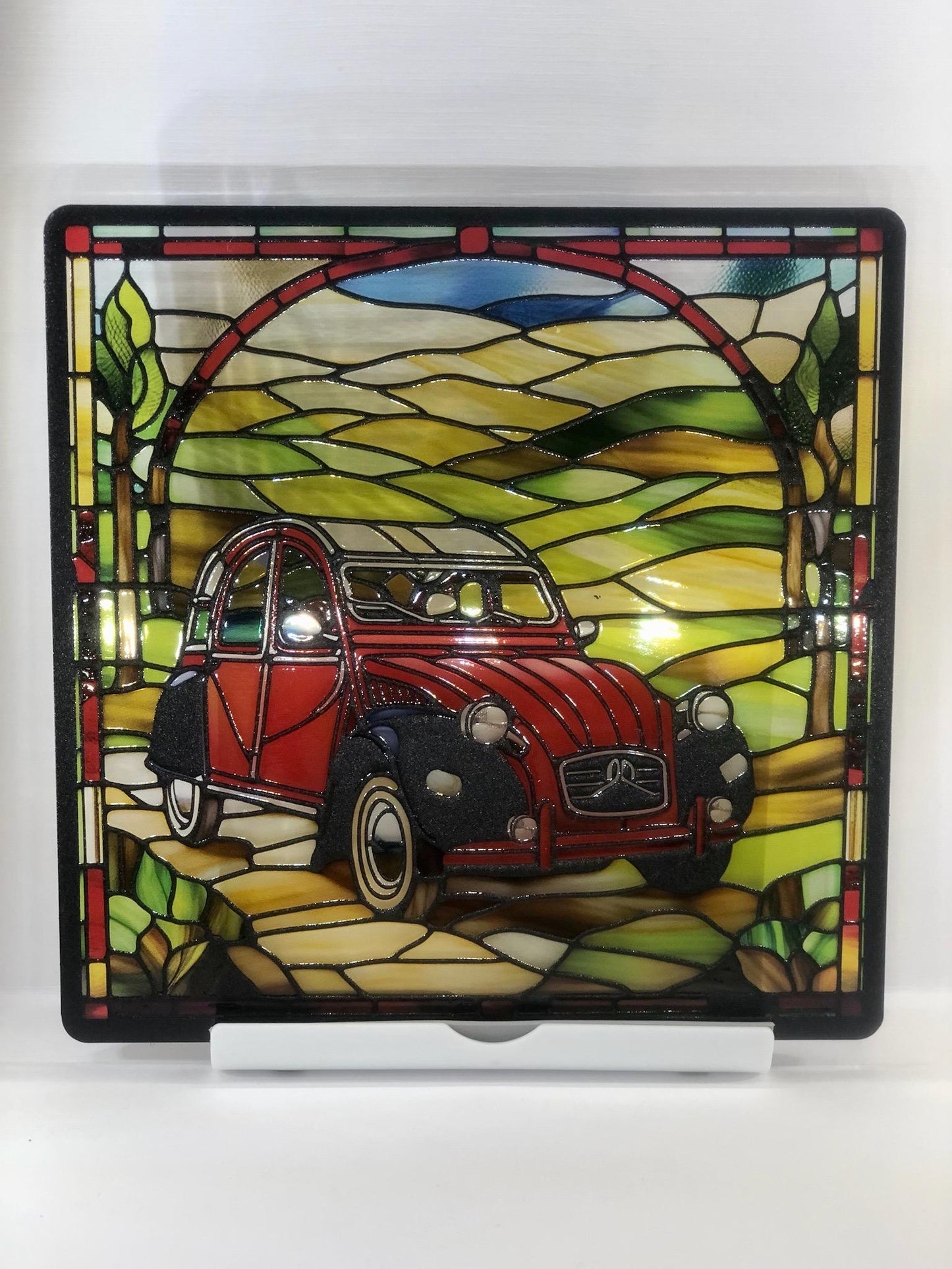 Vitrail voiture Citroën 2cv