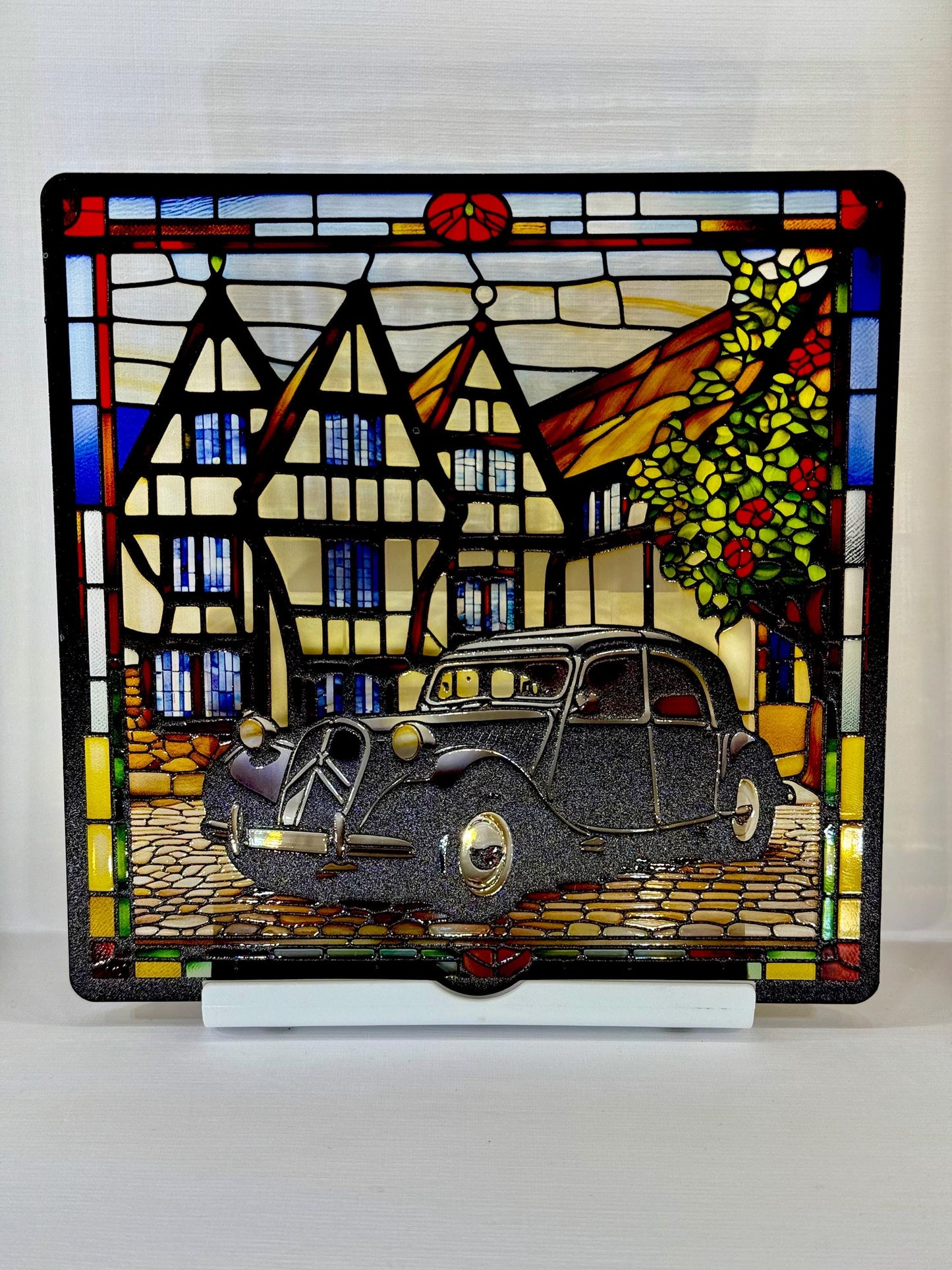 Vitrail la Citroën traction avant noir