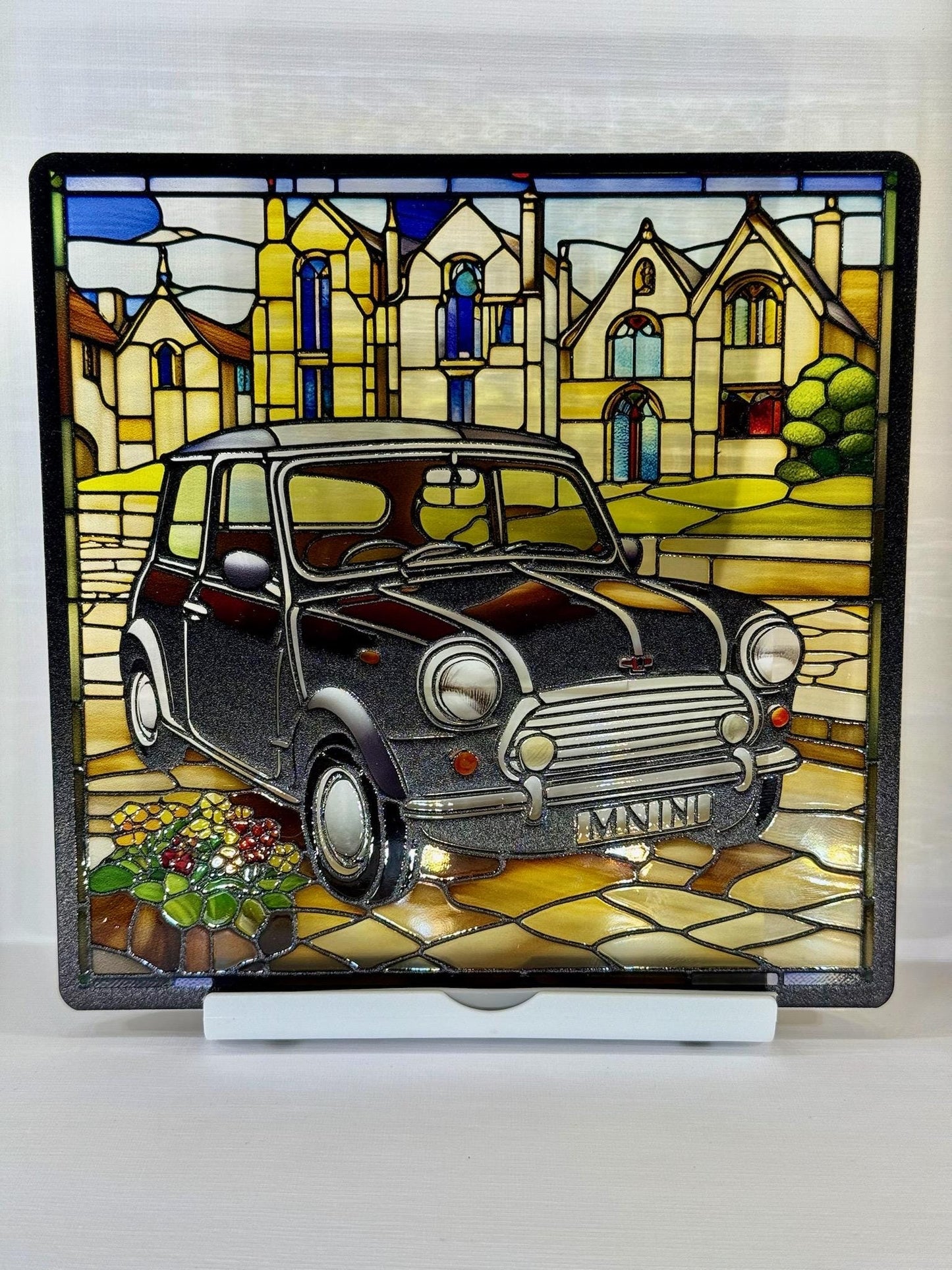 Vitrail voiture Austin mini noir