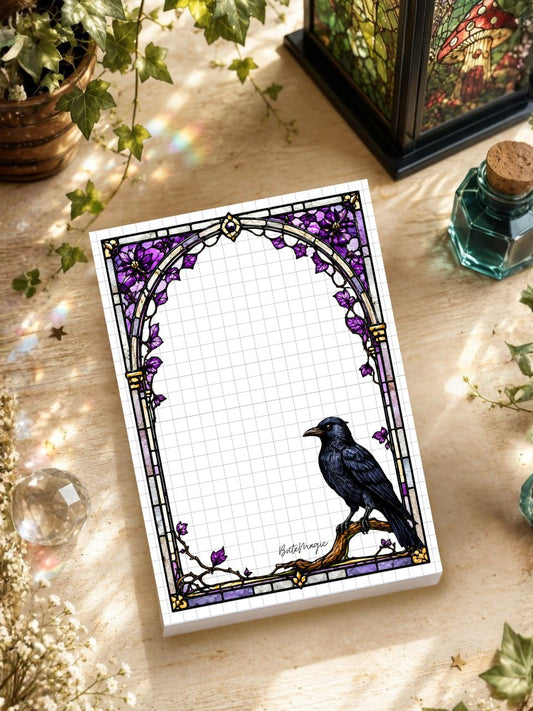 Bloc-notes A6 "Le Corbeau"