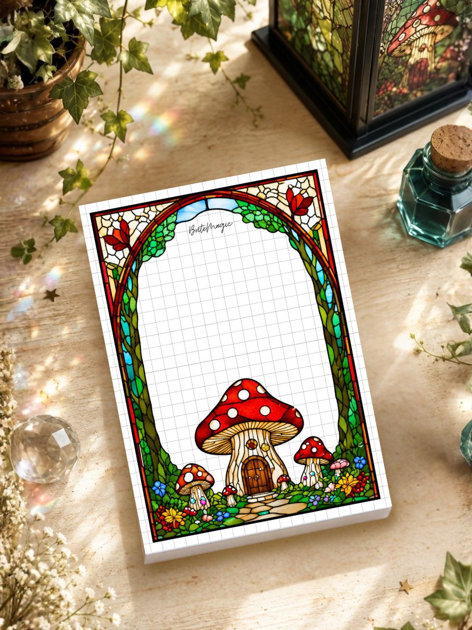 Bloc-notes A6 "La Maison Champignon"