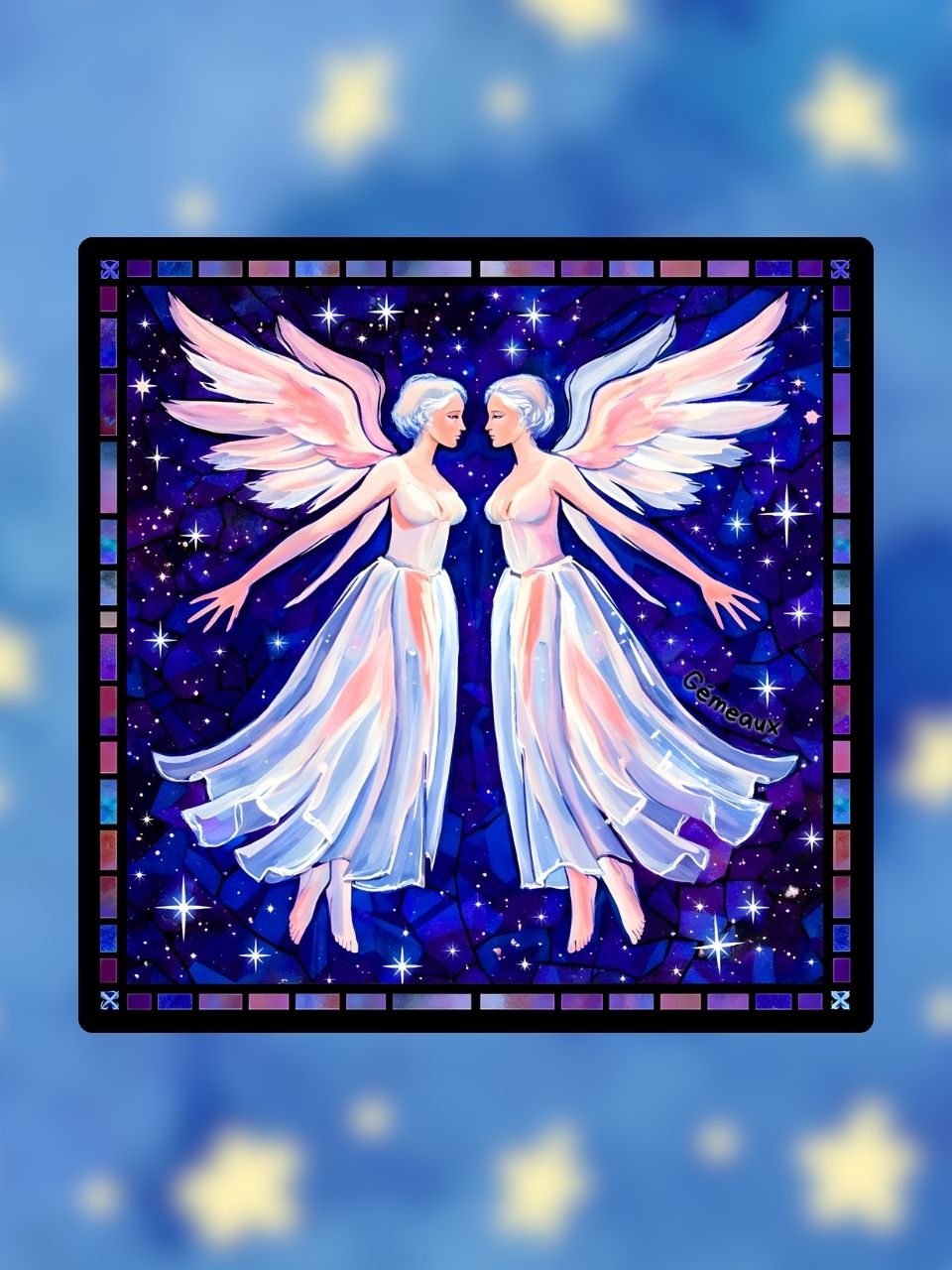 Vitrail Gémeaux – Signe astrologique air dualité