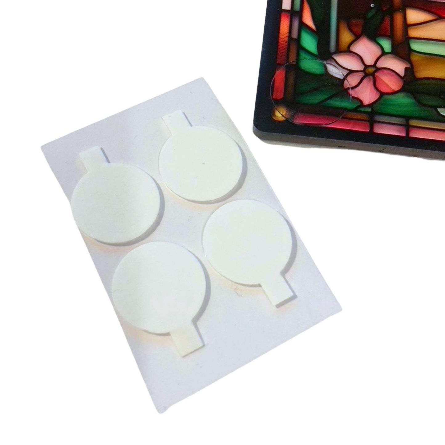 Pastilles adhésives transparentes