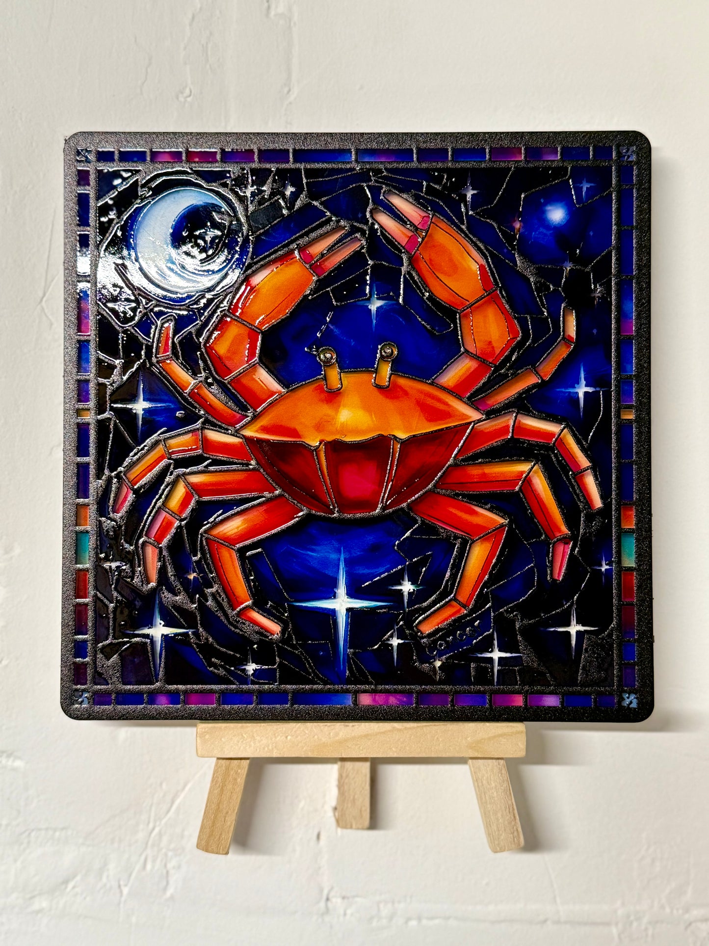 Vitrail Cancer – Signe astrologique eau émotion