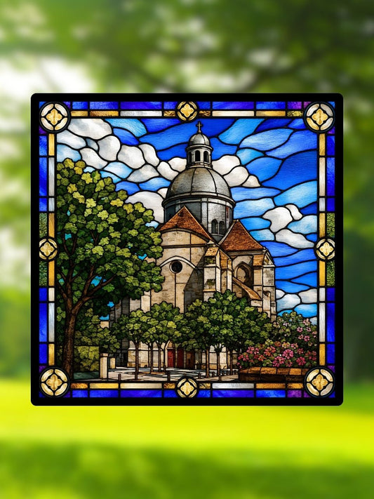 Vitrail Collégiale de Provins – Église Saint-Quiriace décoration médiévale