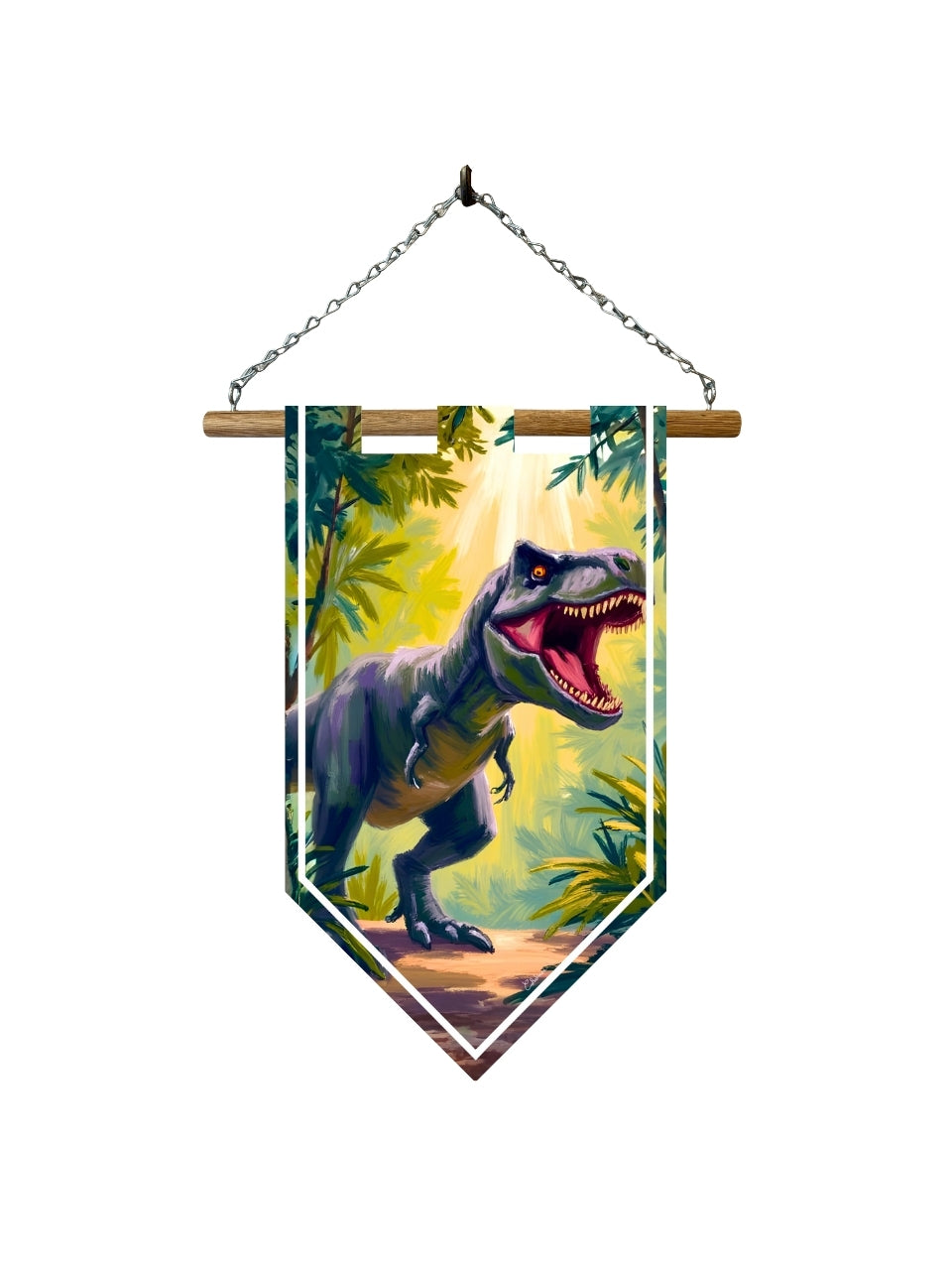 Étendard Dinosaure T-Rex – Décoration Jurassic Jungle