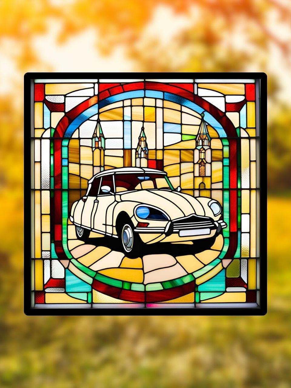 Vitrail voiture Citroën DS