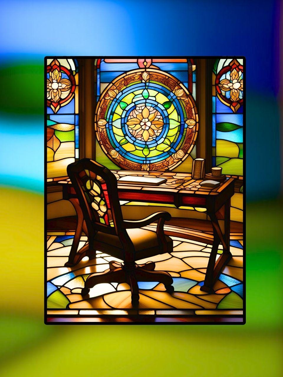 Vitrail 30x40cm visuel sur mesure