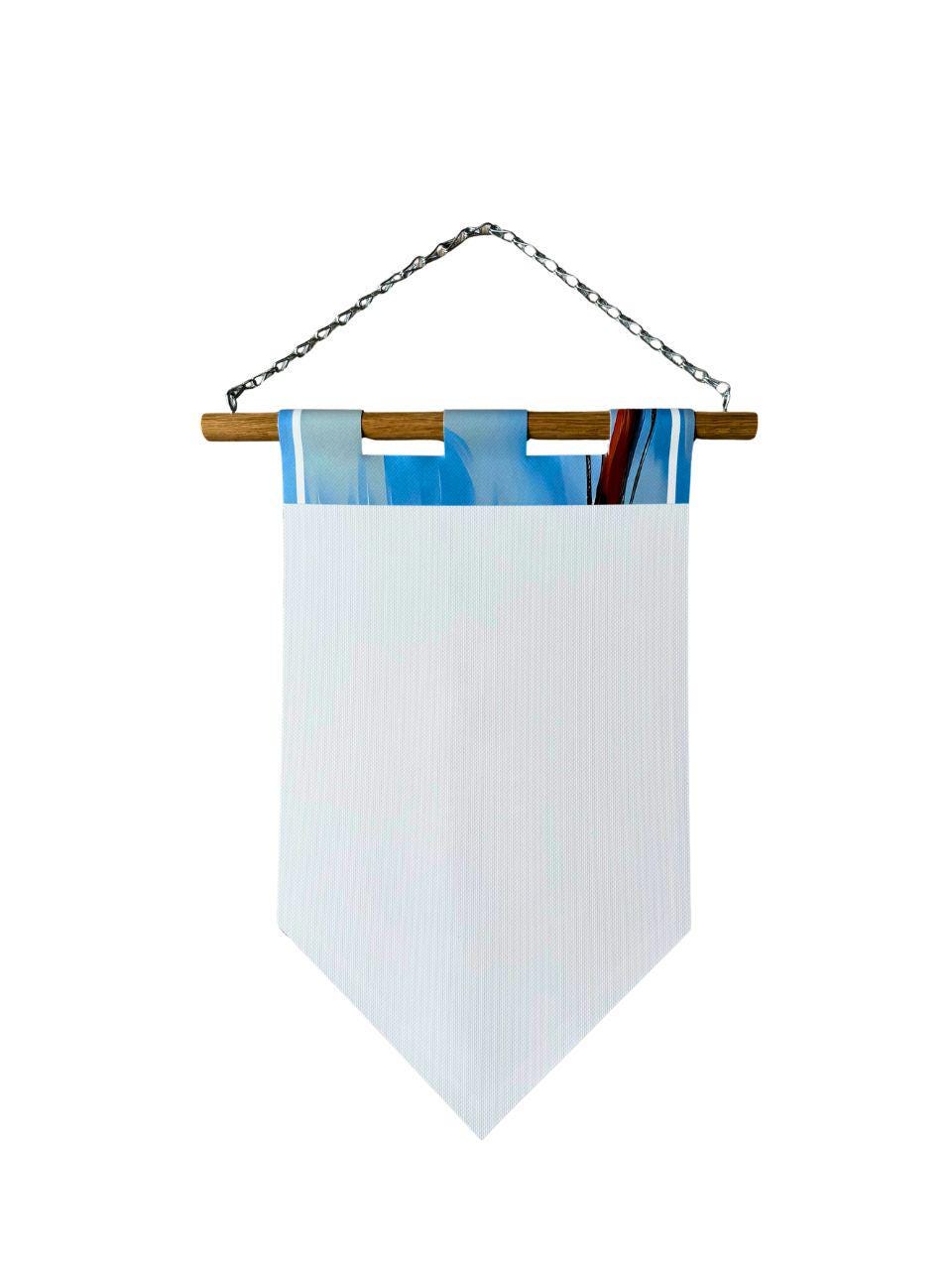 Étendard blason couronne royale – Bannière murale toile 510g/m2 – Déco murale médiévale et héraldique