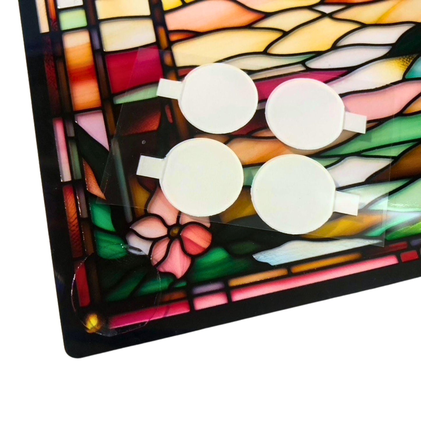 Pastilles adhésives transparentes